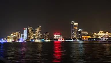上海外滩拍摄陆家嘴延时夜景视频的预览图